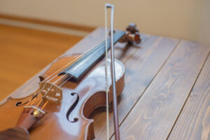 東京都豊島区・北区からアクセス良好の音楽教室 なないろバイオリン教室のレッスン（オンラインレッスン）風景