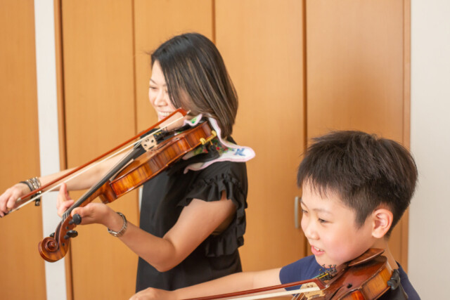 豊島区・北区からアクセス良好の音楽教室 なないろバイオリン教室のレッスン風景